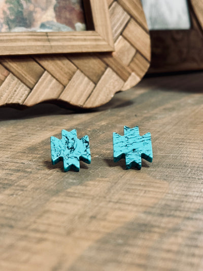 Western Turquoise Stud Earring