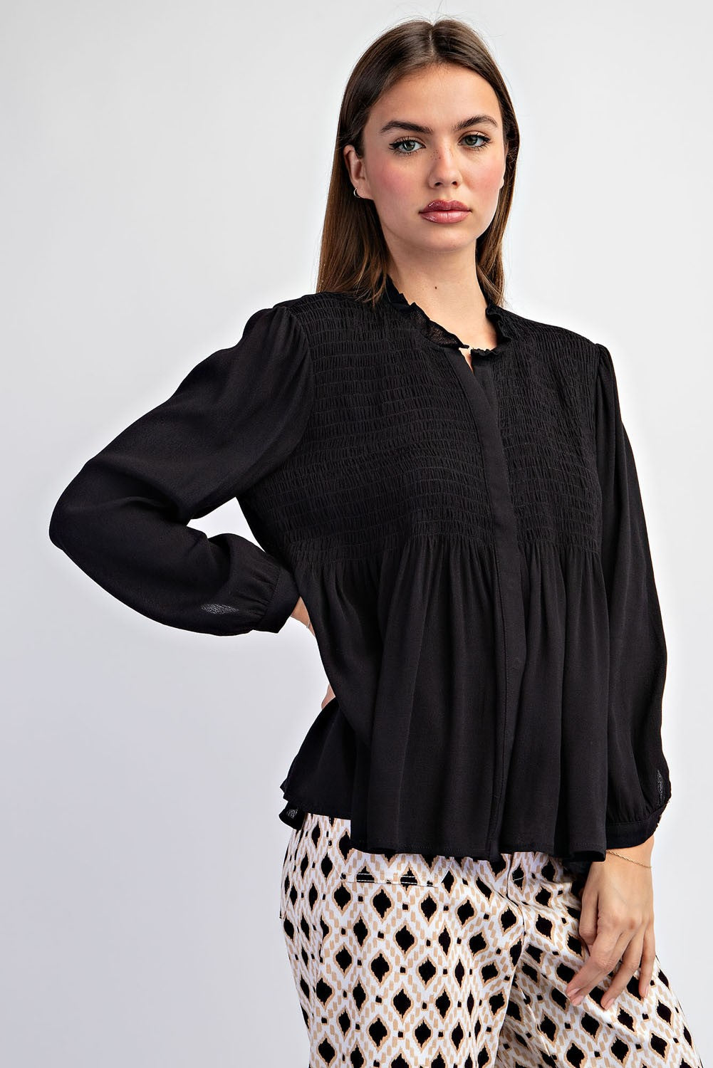 Mabel V-neck Blouse