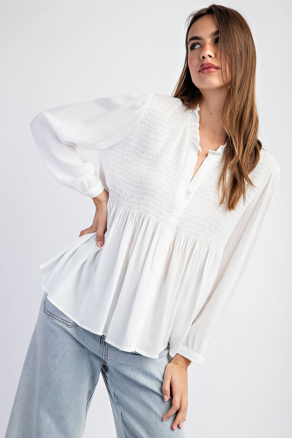 Mabel V-neck Blouse