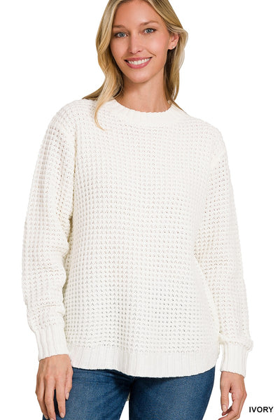 Raine Waffle Sweater