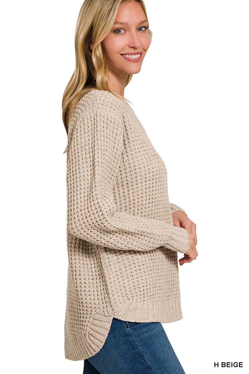 Raine Waffle Sweater