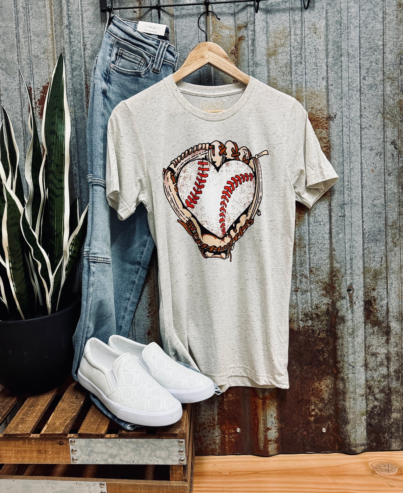 Heart Baseball Graphic Tee