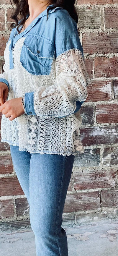 Belle Lace Crochet Top