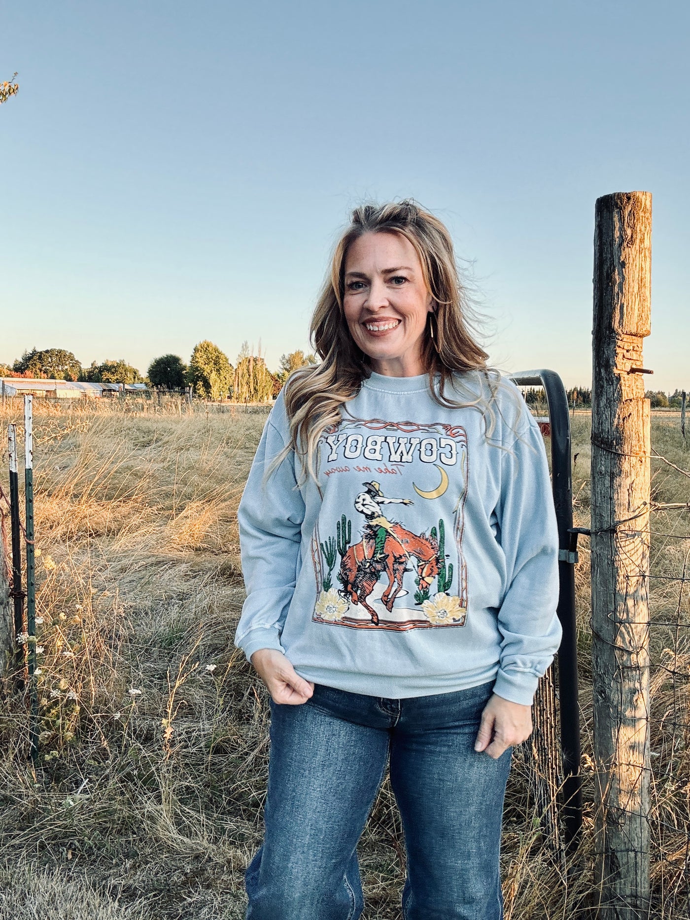 Cowboy Sky Graphic Sweatshirt