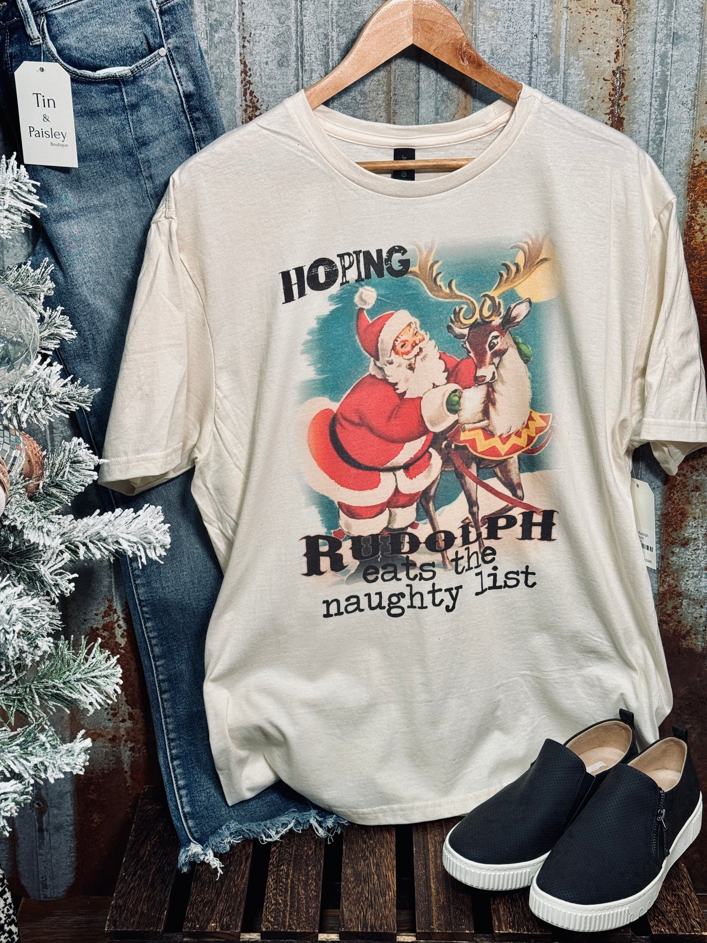 Hoping Rudolph Graphic T-Shirt