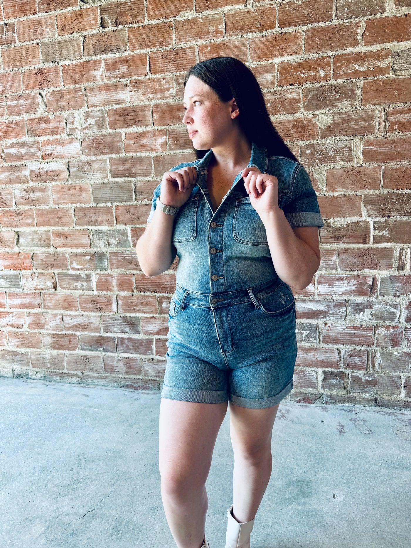 Briar Denim Romper