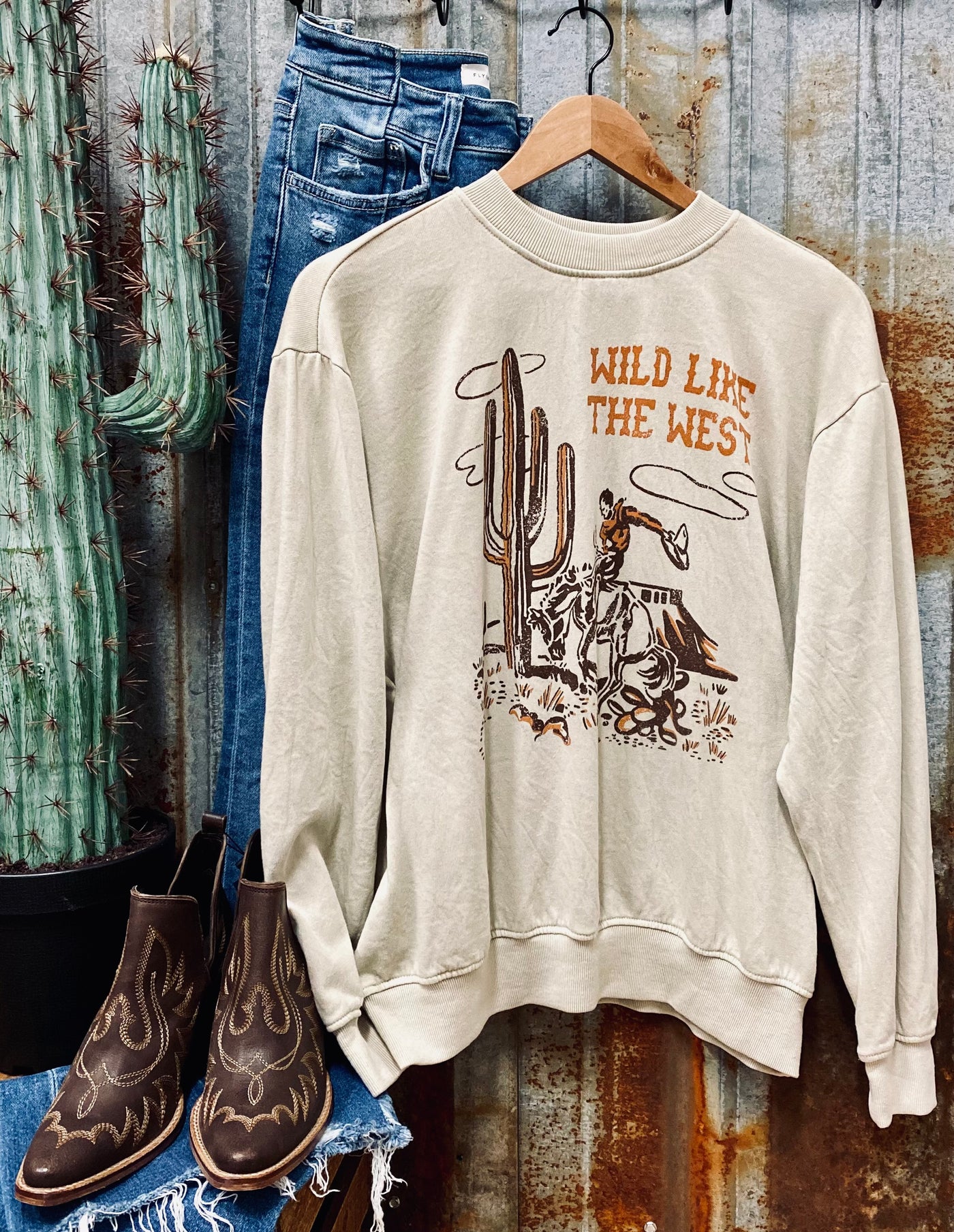 Wild Like the West Graphic Sweatshirt