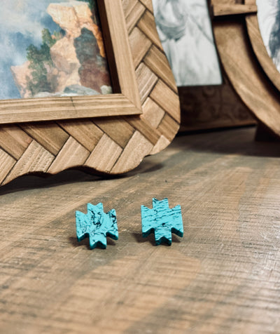 Western Turquoise Stud Earring