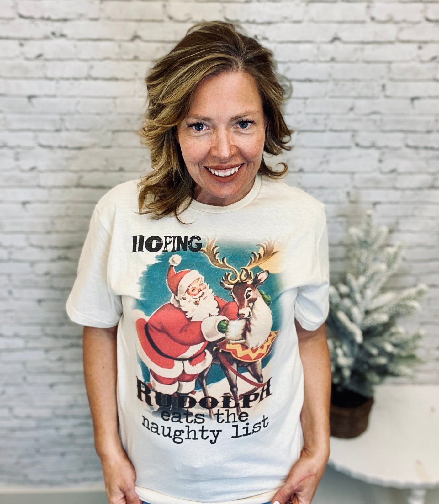 Hoping Rudolph Graphic T-Shirt