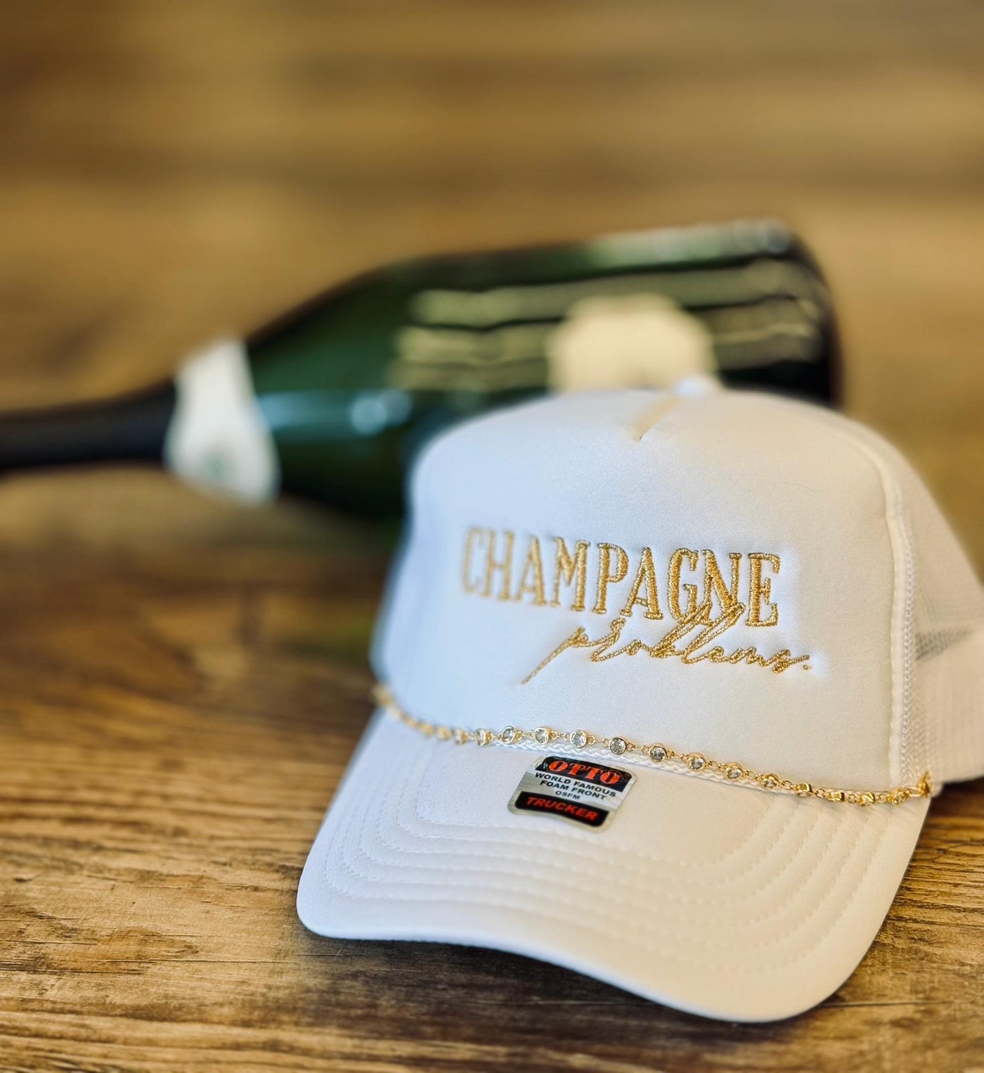 Champagne Problems Trucker Hat