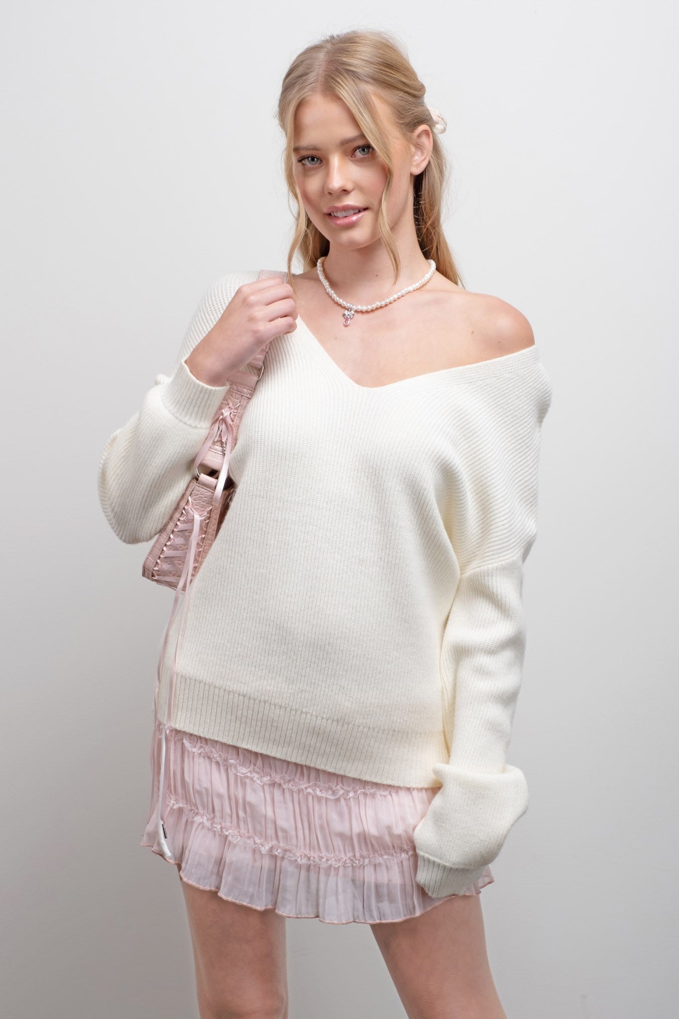 Madison Sweater White