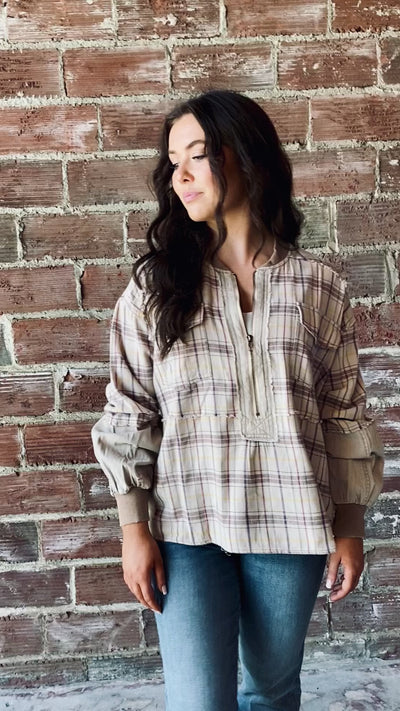 Cassidy Plaid Pullover